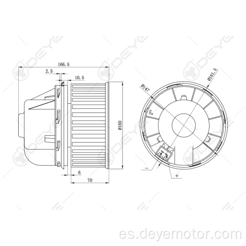 Motor del ventilador del aire acondicionado del coche para FORD FOCUS